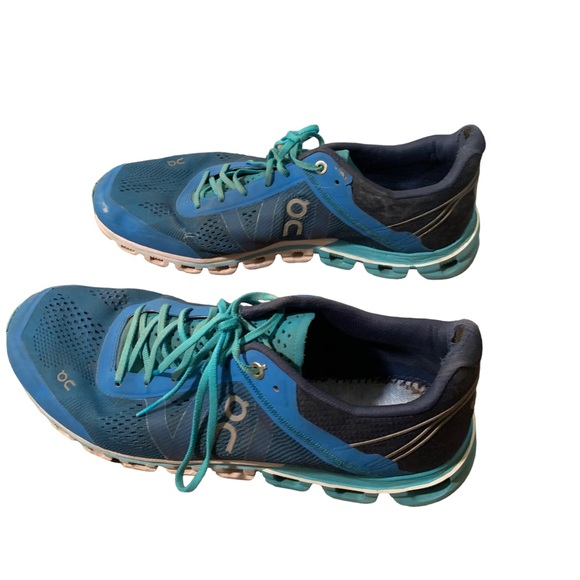 On Running blue lace up sneakers shoes women's size 11 READ DESCRIPTION On Cloud - Picture 3 of 8